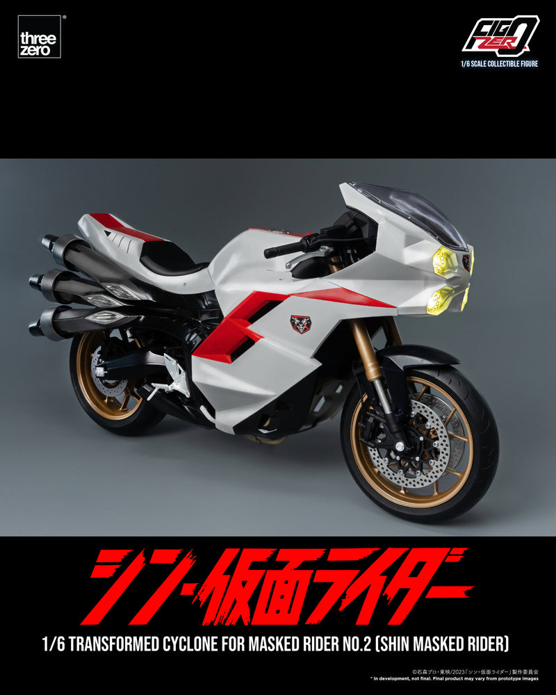 SHIN MASKED RIDER threezero 3A FigZero 1/6 Transformed Cyclone for Masked Rider No.2 (SHIN MASKED RIDER)