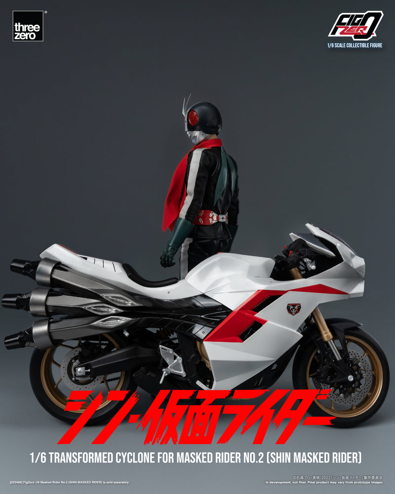 SHIN MASKED RIDER threezero 3A FigZero 1/6 Transformed Cyclone for Masked Rider No.2 (SHIN MASKED RIDER)