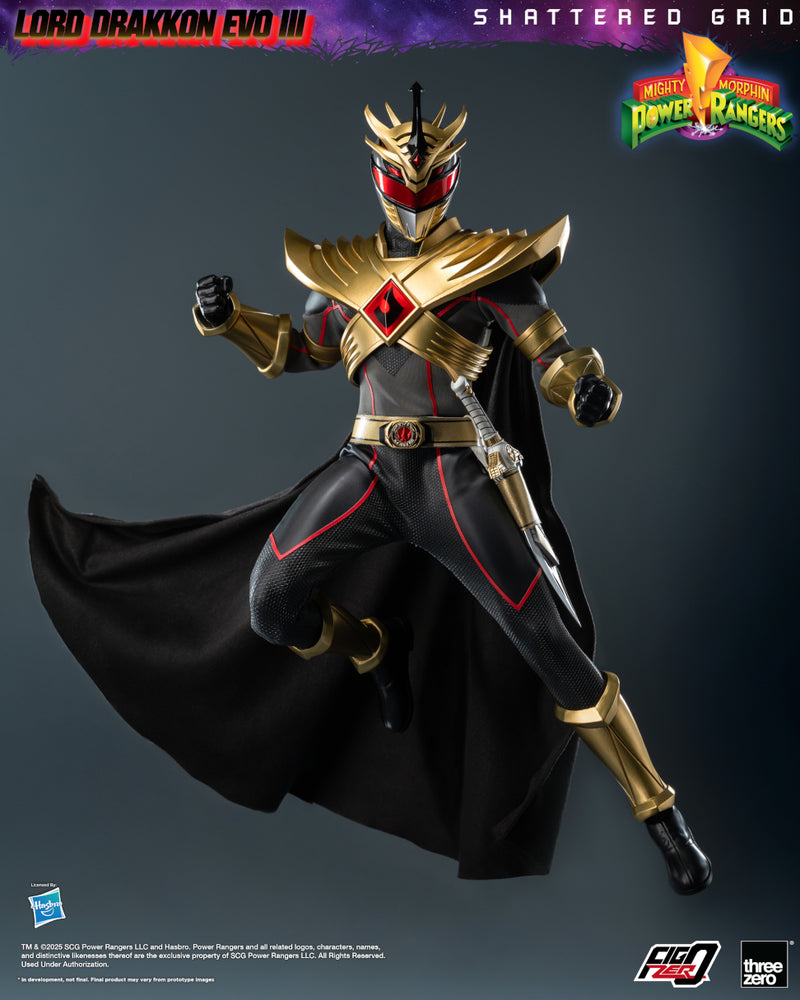 Mighty Morphin Power Rangers: Shattered Grid threezero FigZero 1/6 Lord Drakkon Evo III