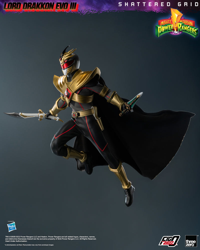 Mighty Morphin Power Rangers: Shattered Grid threezero FigZero 1/6 Lord Drakkon Evo III