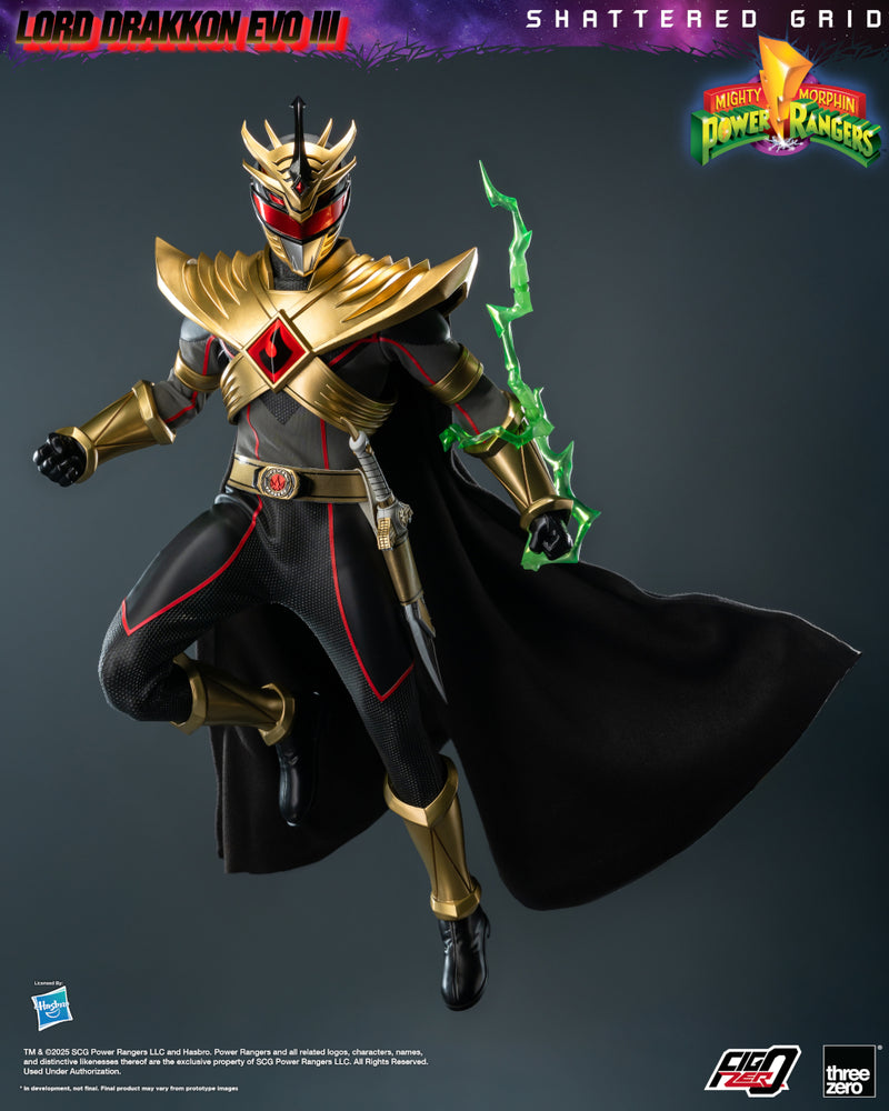 Mighty Morphin Power Rangers: Shattered Grid threezero FigZero 1/6 Lord Drakkon Evo III