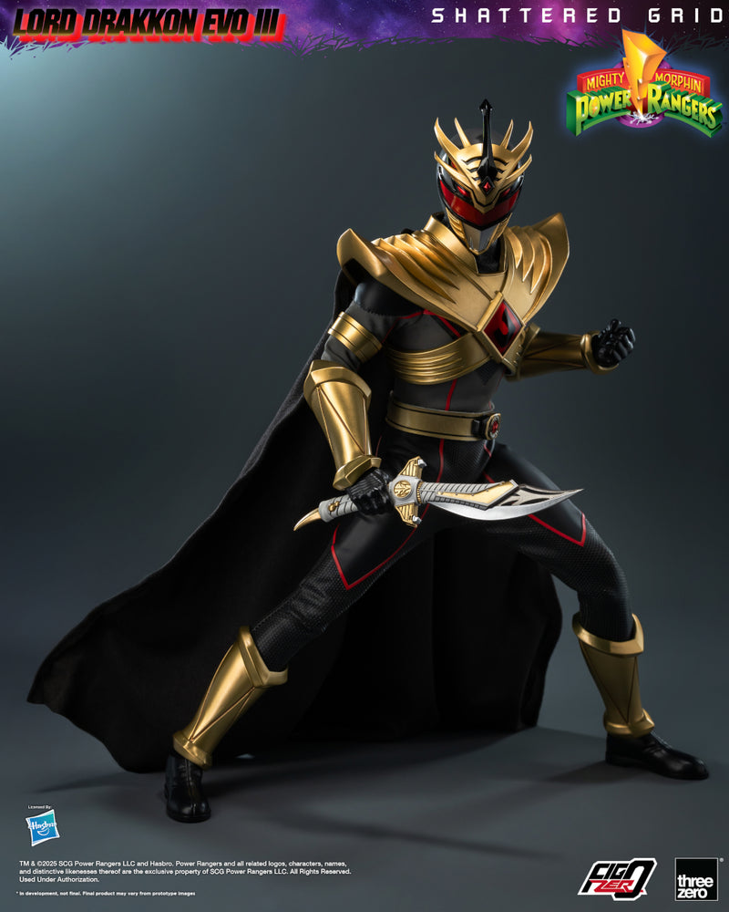 Mighty Morphin Power Rangers: Shattered Grid threezero FigZero 1/6 Lord Drakkon Evo III