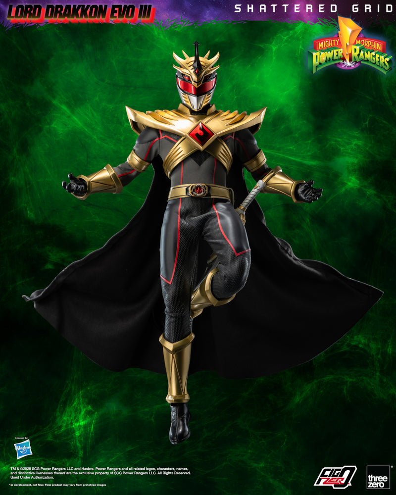 Mighty Morphin Power Rangers: Shattered Grid threezero FigZero 1/6 Lord Drakkon Evo III