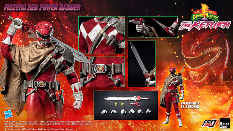 Mighty Morphin Power Rangers: The Return THREEZERO - FigZero 1/6 Red P