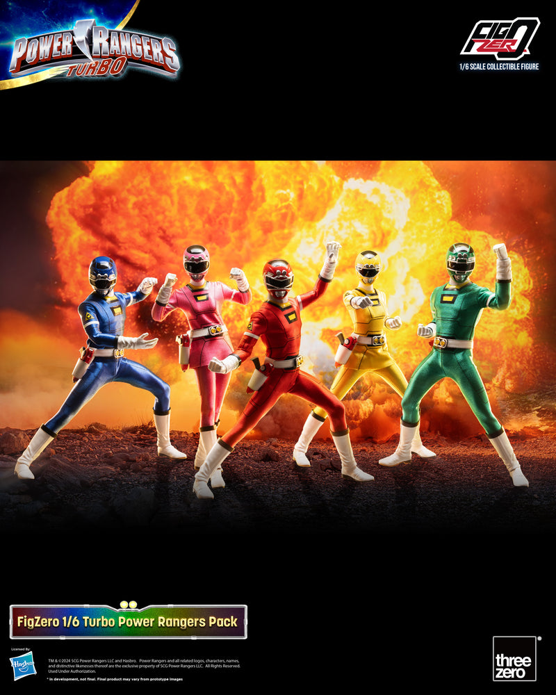 Power Rangers Turbo threezero FigZero 1/6 Turbo Power Rangers Pack