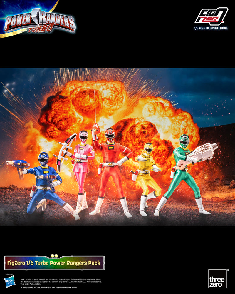 Power Rangers Turbo threezero FigZero 1/6 Turbo Power Rangers Pack