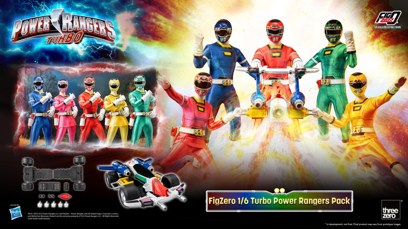 Power Rangers Turbo threezero FigZero 1/6 Turbo Power Rangers Pack