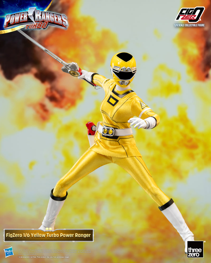Power Rangers Turbo threezero FigZero 1/6 Yellow Turbo Power Rangers