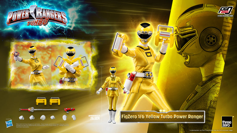 Power Rangers Turbo threezero FigZero 1/6 Yellow Turbo Power Rangers