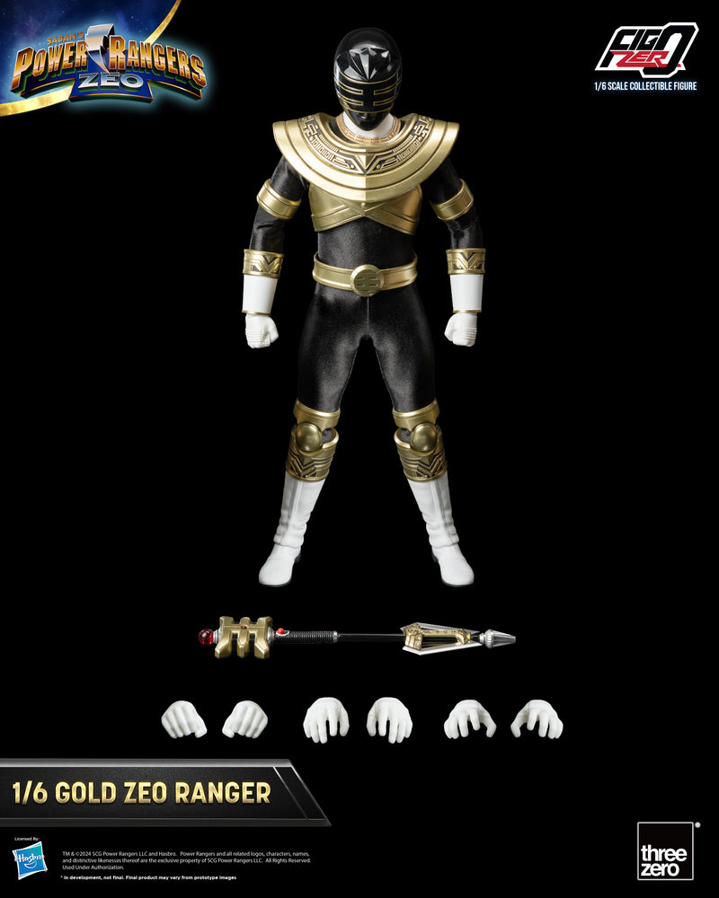 Power Rangers Zeo threezero FigZero 1/6 Gold Zeo Power Ranger