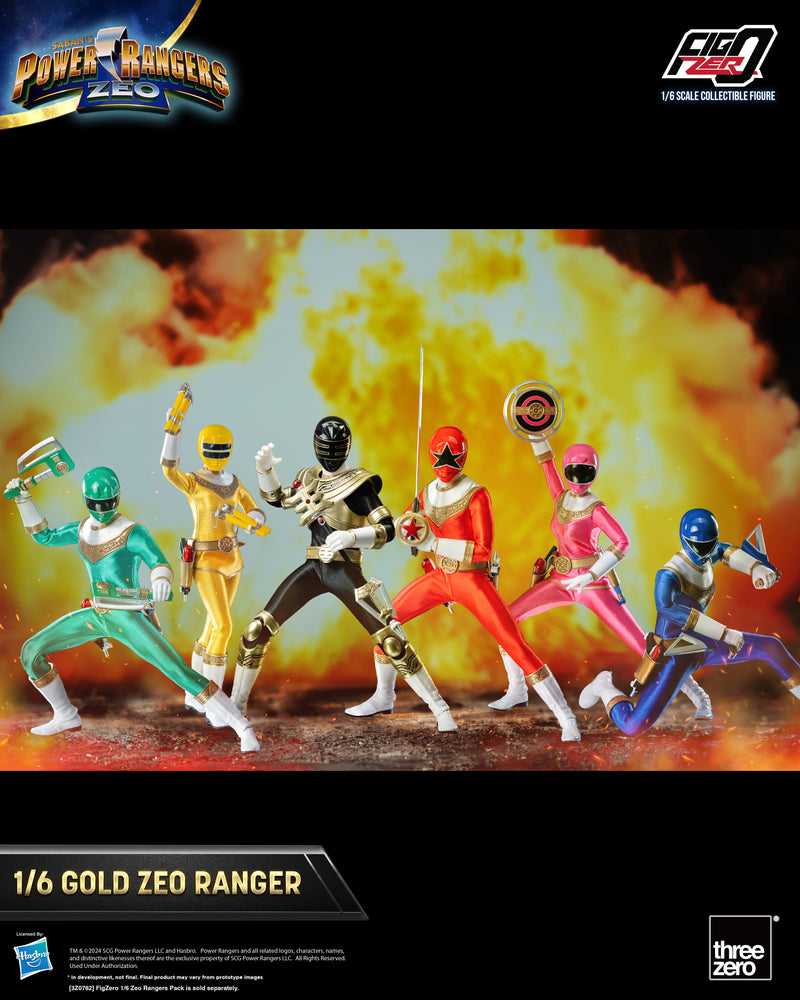 Power Rangers Zeo threezero FigZero 1/6 Gold Zeo Power Ranger