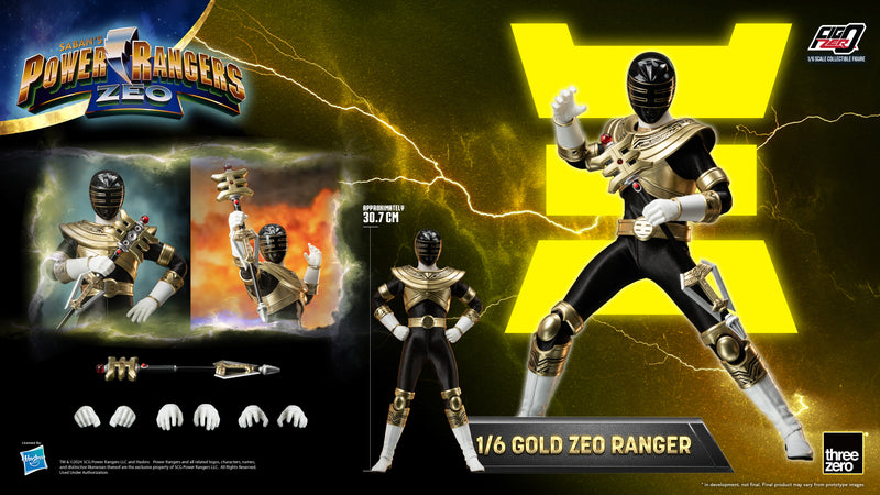 Power Rangers Zeo threezero FigZero 1/6 Gold Zeo Power Ranger