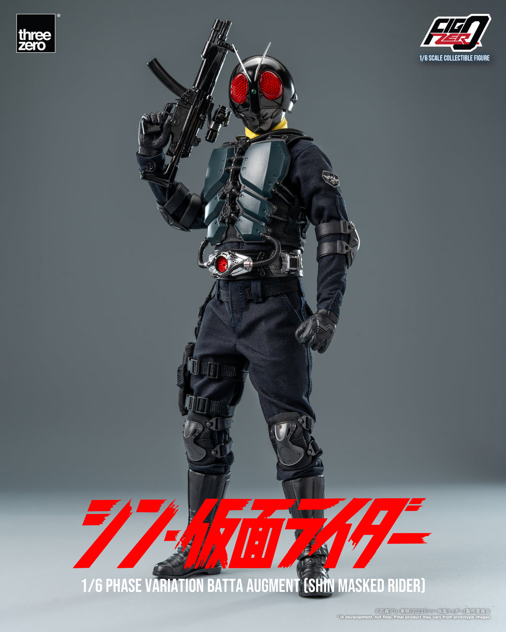 SHIN MASKED RIDER threezero FigZero 1/6 Phase Variation Batta Augment