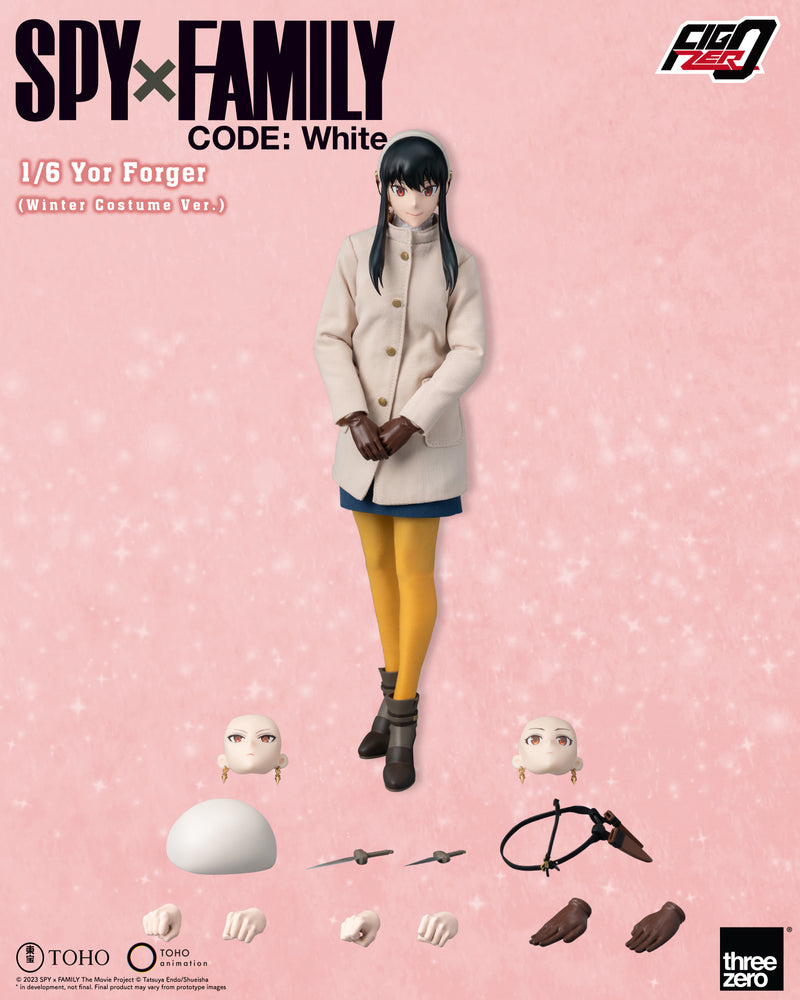 SPY×FAMILY CODE: White threezero Corporation FigZero 1/6 Yor Forger (Winter Costume Ver.)