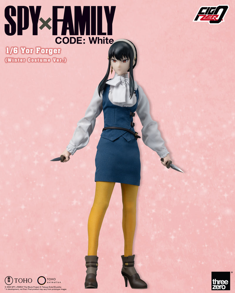 SPY×FAMILY CODE: White threezero Corporation FigZero 1/6 Yor Forger (Winter Costume Ver.)