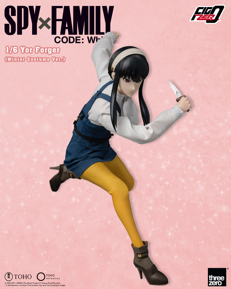 SPY×FAMILY CODE: White threezero Corporation FigZero 1/6 Yor Forger (Winter Costume Ver.)