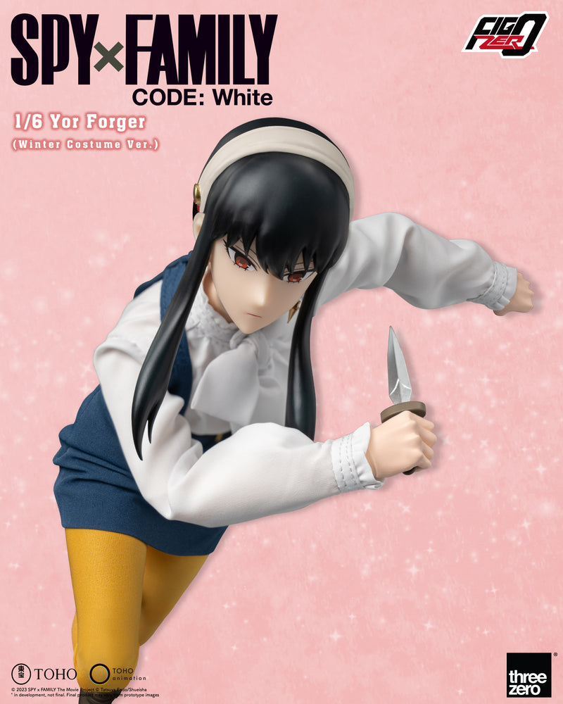 SPY×FAMILY CODE: White threezero Corporation FigZero 1/6 Yor Forger (Winter Costume Ver.)