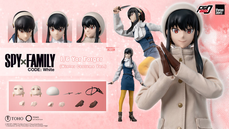 SPY×FAMILY CODE: White threezero Corporation FigZero 1/6 Yor Forger (Winter Costume Ver.)