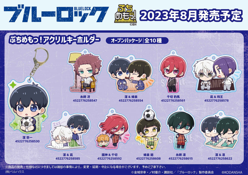Blue Lock Bell House Petit Memo! Acrylic Key Chain Itoshi Rin