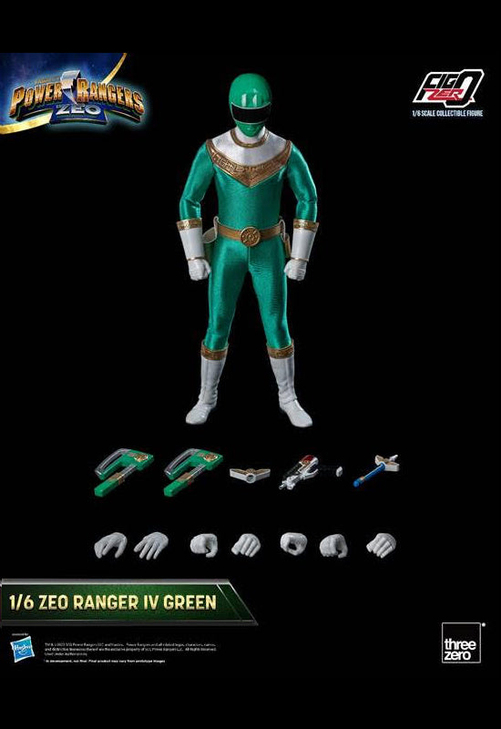 Power Rangers Zeo threezero FigZero 1/6 Zeo Ranger IV Green