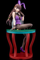 The Demon Sword Master of Excalibur Academy Elfine Phillet wearing flower’s purple bunny costume with Nip Slip Gimmick System