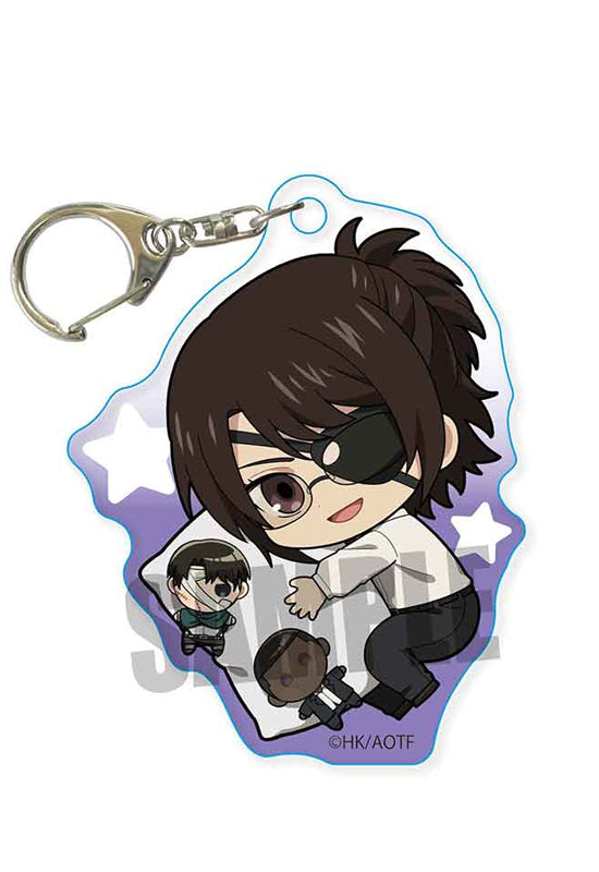 Attack on Titan Bell House GyuGyutto Acrylic Key Chain Hans Zoe Oyasumi Ver.