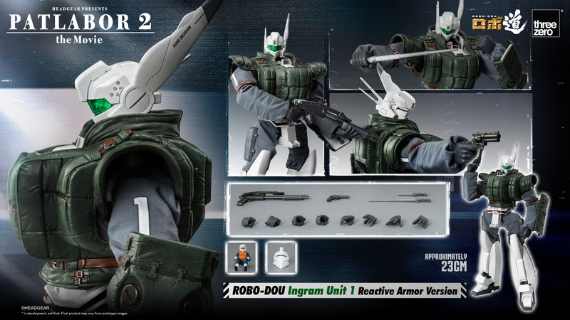 Patlabor 2: The Movie threezero 3A ROBO-DOU Ingram Unit 1 Reactive Armor Version