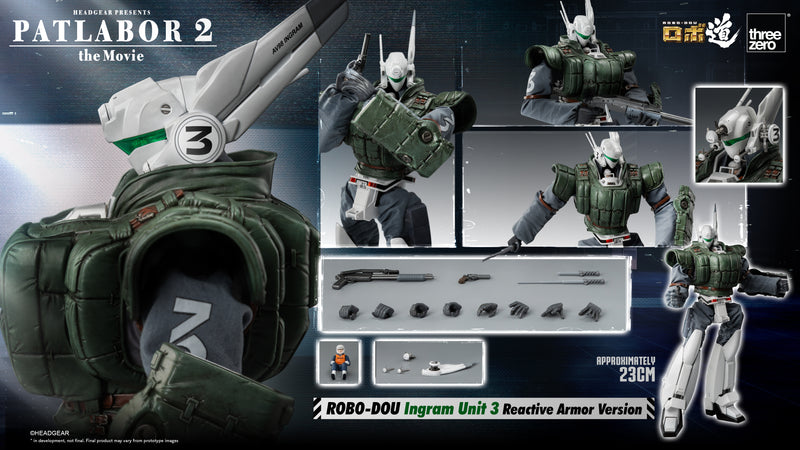 Patlabor 2: The Movie threezero 3A ROBO-DOU Ingram Unit 3 Reactive Armor Version
