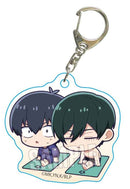Blue Lock Bell House Petit Memo! Acrylic Key Chain Isagi & Rin