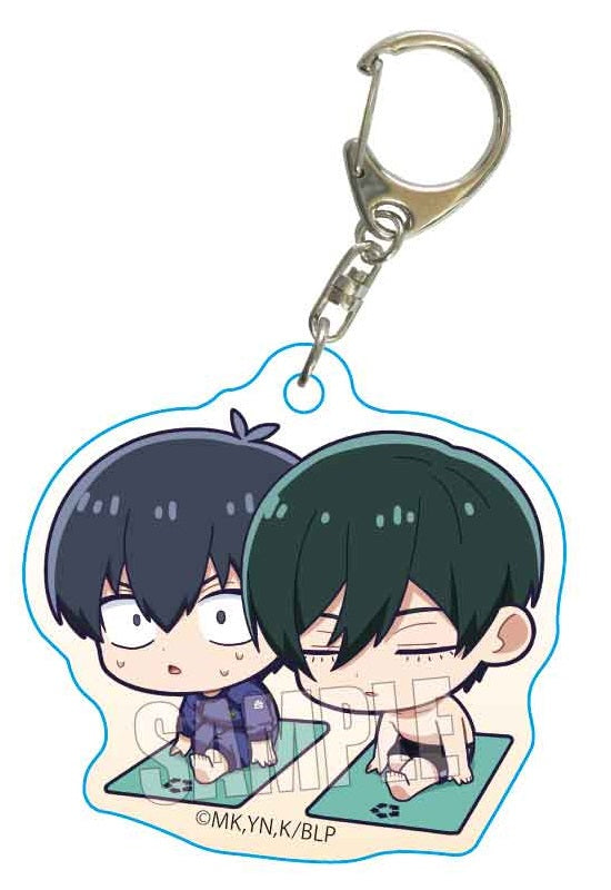 Blue Lock Bell House Petit Memo! Acrylic Key Chain Isagi & Rin