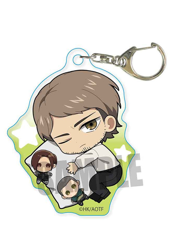 Attack on Titan Bell House GyuGyutto Acrylic Key Chain Jean Kirstein Oyasumi Ver.