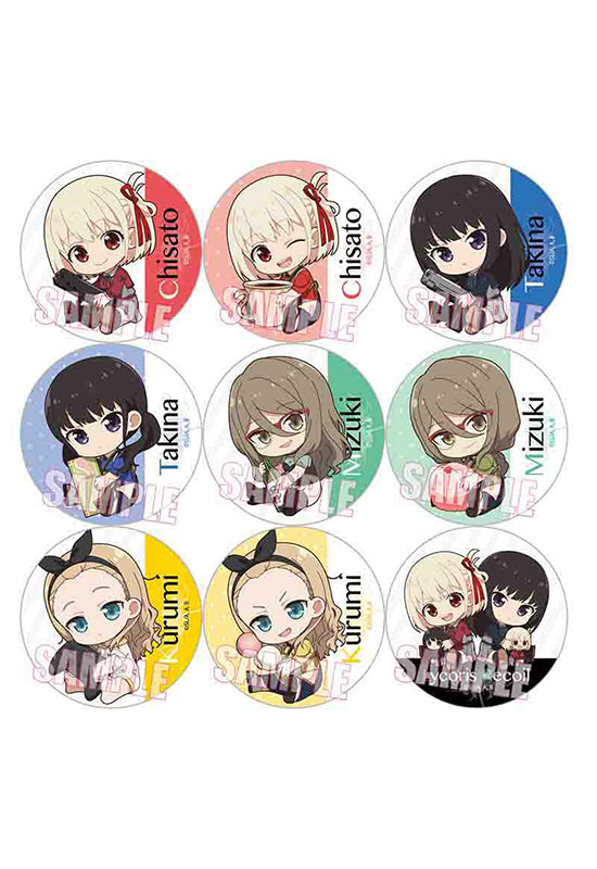 Lycoris Recoil Bell House Trading Can Badge GyuGyutto (1 Random)