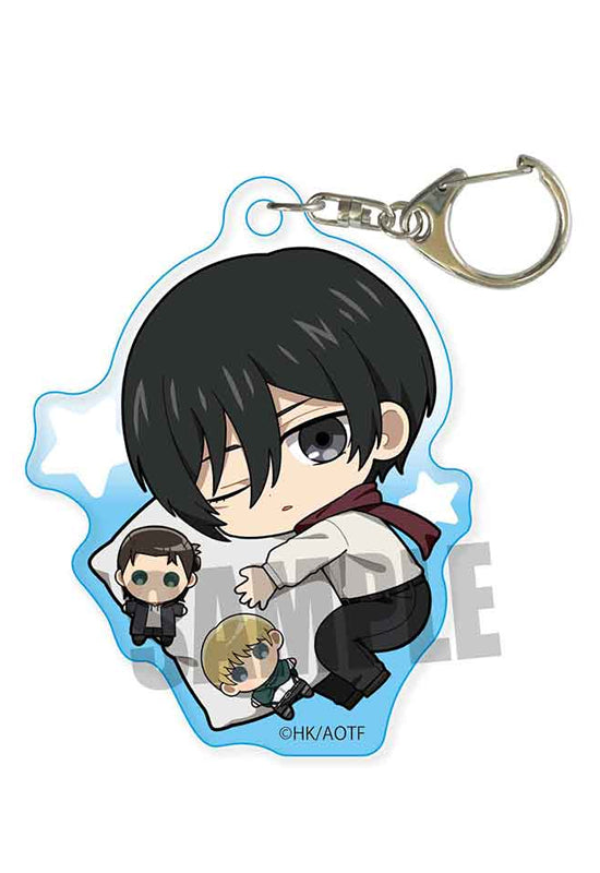 Attack on Titan Bell House GyuGyutto Acrylic Key Chain Mikasa Ackerman Oyasumi Ver.