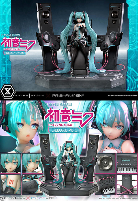 Vocaloid Piapro Characters Prime 1 Studio PRISMA WING Hatsune Miku Art by neco DX Edition 1/4 Scale Statue