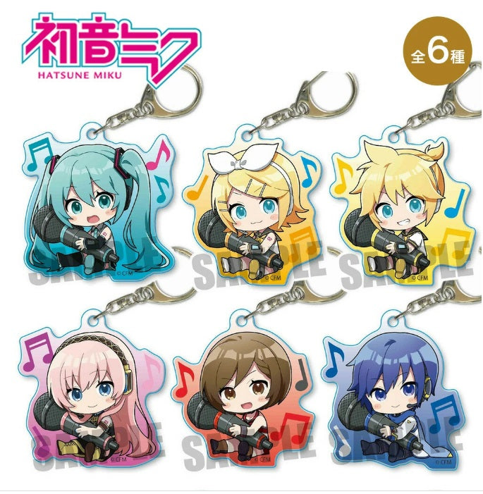 Vocaloid Character Miku Hatsune Bell House GyuGyutto Acrylic Key Chain Kagamine Len