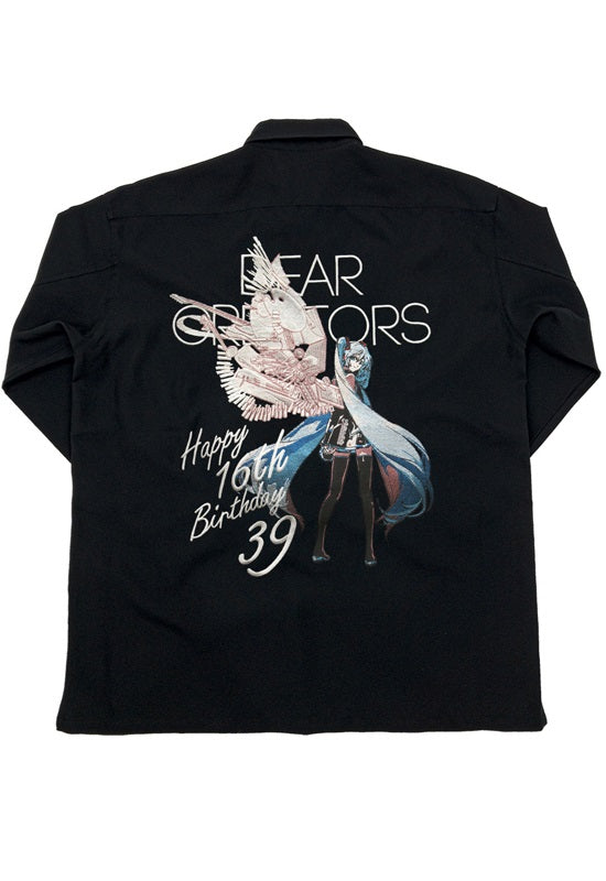 Hatsune Miku Cospa Embroidery Shirt Happy 16th Birthday -Dear Creators- Ver. Black (1-3 Sizes)
