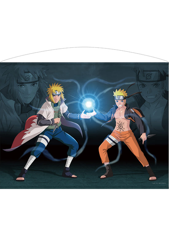 NARUTO -Shippuden- Cospa Original Illustration Uzumaki Naruto & Namikaze Minato 100cm Tapestry