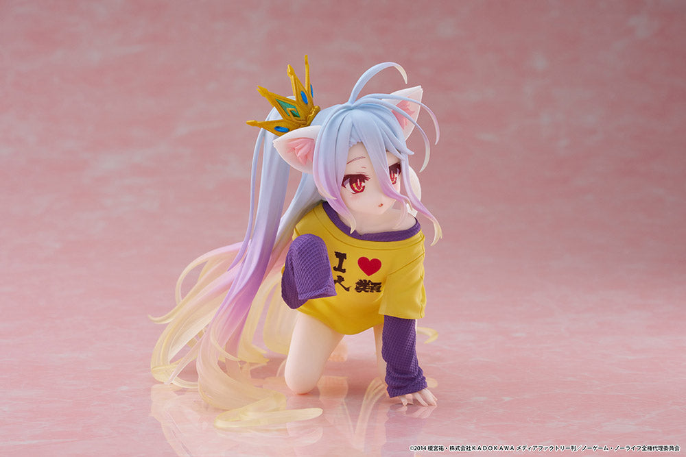 No Game No Life TAITO Desktop Cute Figure - Shiro (Cat Ear T