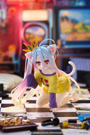No Game No Life TAITO Desktop Cute Figure - Shiro (Cat Ear T-Shirt Ver.)