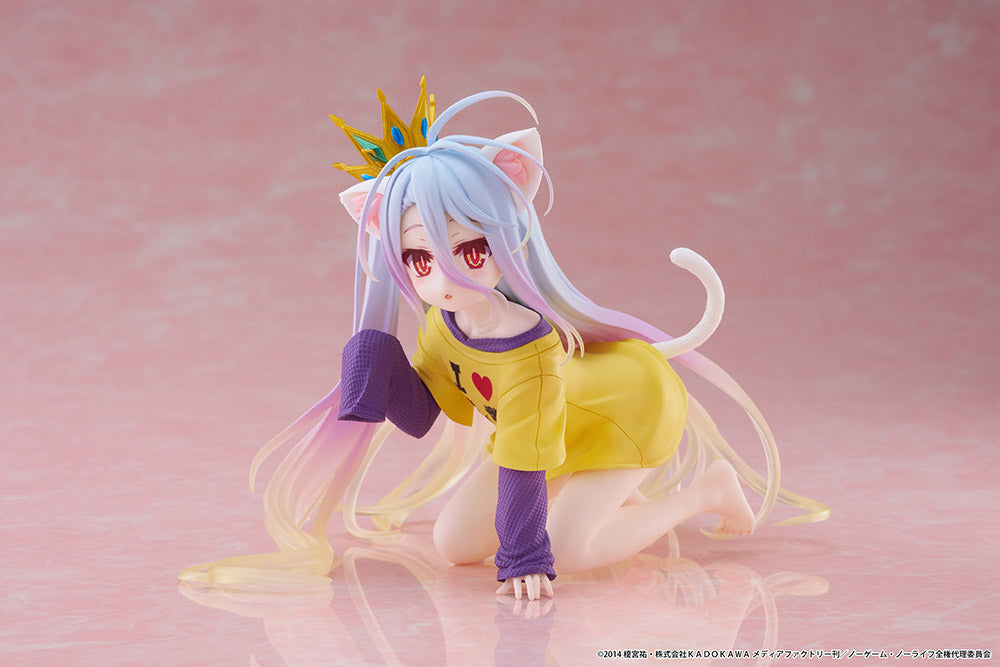 No Game No Life TAITO Desktop Cute Figure - Shiro (Cat Ear T