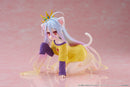 No Game No Life TAITO Desktop Cute Figure - Shiro (Cat Ear T-Shirt Ver.)