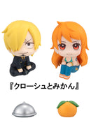 ONE PIECE MEGAHOUSE Lookup Sanji＆Nami set 【with Cloche & Orange】