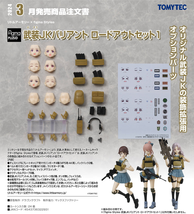 Little Armory x figma Styles figma PLUS Armed JK Variant Loadout Set 1