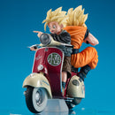 Dragon Ball Z MEGAHOUSE DESKTOP REAL McCOY EX Super Saiyan Son Goku &  Super Saiyan Son Gohan＆Mortorbike