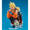 Dragon Ball Z MEGAHOUSE DESKTOP REAL McCOY EX Super Saiyan Son Goku &  Super Saiyan Son Gohan＆Mortorbike