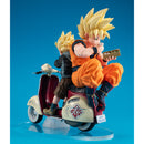 Dragon Ball Z MEGAHOUSE DESKTOP REAL McCOY EX Super Saiyan Son Goku &  Super Saiyan Son Gohan＆Mortorbike