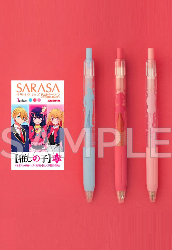 Oshi no Ko KADOKAWA SARASA Clip Color Ballpoint Pen 3 Set