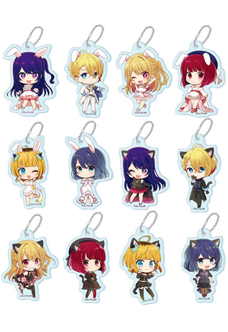 Oshi no Ko Seasonal-Plants Puchichoko Trading Acrylic Key Chain White Dress & Black Dress(1 Random)