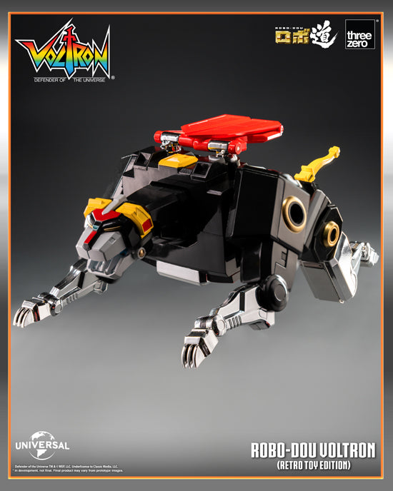 Voltron: Defender of the Universe threezero X ROBO-DOU Voltron (Retro Toy Edition)
