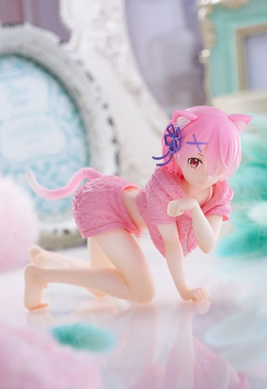 Re:Zero Starting Life in Another World TAITO Desktop Cute Figure Ram (Cat Roomwear Ver.)